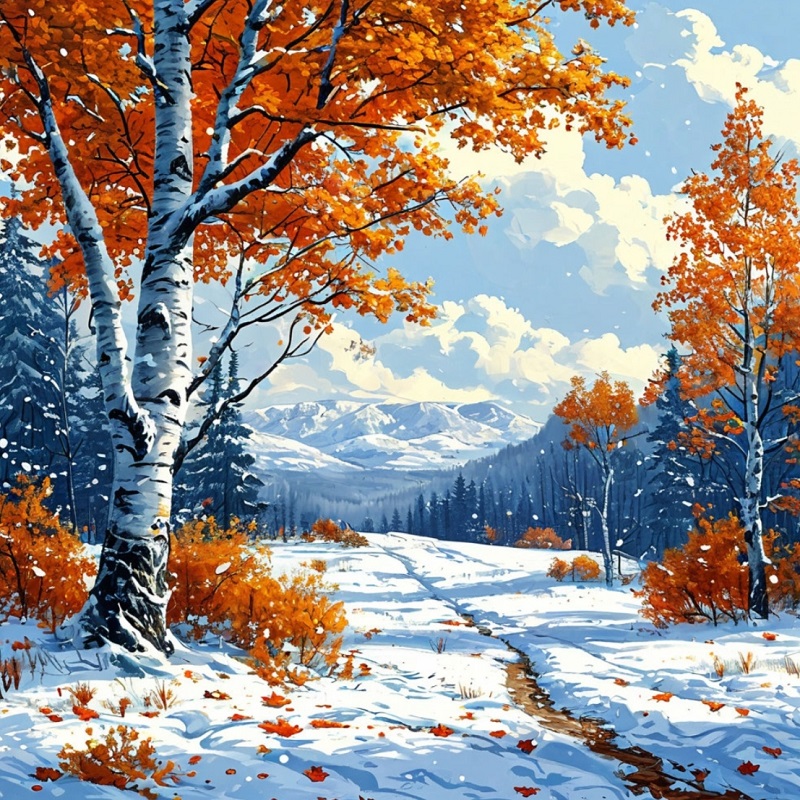 Первые снег