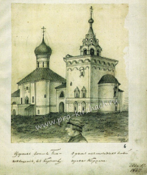 Киржач рисунку 178 лет! - Надписи на рисунке -"Церковь во имя Благовещения в Киржаче"